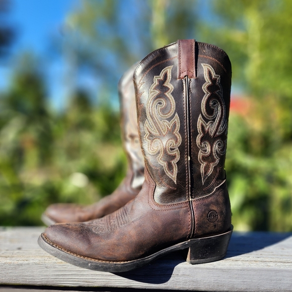 Women's Double H Western Cowgirl boots leather boots size 8.5 cowboy boots - Picture 12 of 15